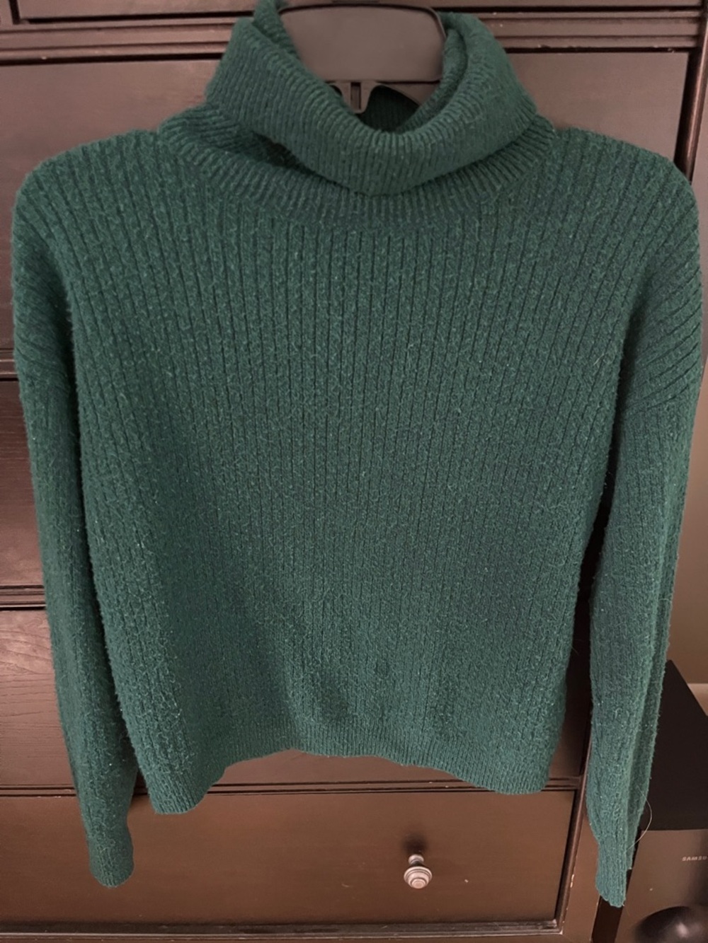 Threads 4 Thought Emerald Green Ribbed Turtleneck Sweater